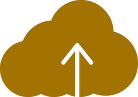 Wolke hochladen kreativ Symbol Design vektor