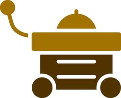 Food Cart kreatives Icon-Design vektor