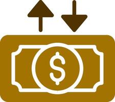 Cashflow kreatives Icon-Design vektor