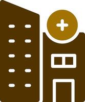 kreatives Icon-Design für Krankenhausimmobilien vektor