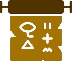 Hieroglyphe kreatives Icon-Design vektor