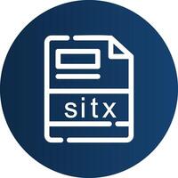 sitx kreativ ikon design vektor