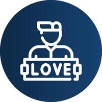 liebe kreatives Icon-Design vektor