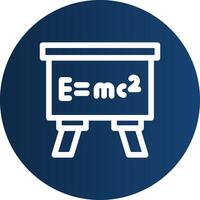 Relativitätstheorie kreatives Icon-Design vektor