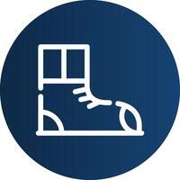 Stiefel kreatives Icon-Design vektor