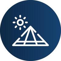 Pyramide kreatives Icon-Design vektor