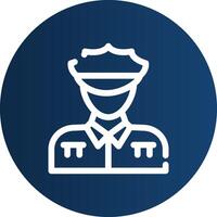 Polizist kreatives Icon-Design vektor