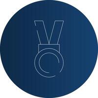 Medaille kreatives Icon-Design vektor