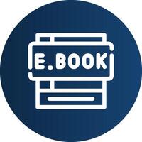 ebooks kreativ Symbol Design vektor