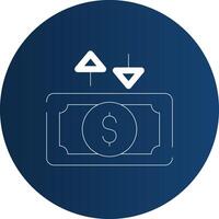 Cashflow kreatives Icon-Design vektor