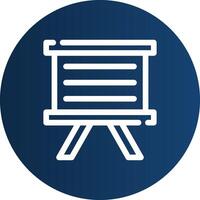 Whiteboard kreatives Icon-Design vektor