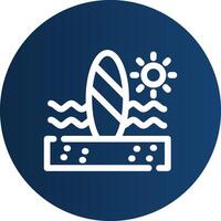 Paddle Surf kreatives Icon-Design vektor