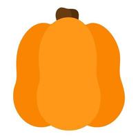 Halloween Jack-o-Laterne quadratischer orangefarbener Kürbis. vektor