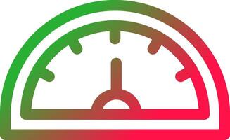 Linie rot und Grün Gradient vektor