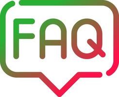 FAQ kreativ Symbol Design vektor