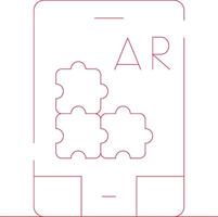 ar Puzzle kreativ Symbol Design vektor