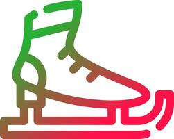 Schlittschuhe kreatives Icon-Design vektor