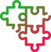 Puzzle kreatives Icon-Design vektor