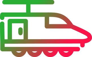 elektrisk tåg kreativ ikon design vektor