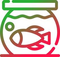 Fish Bowl kreatives Icon-Design vektor