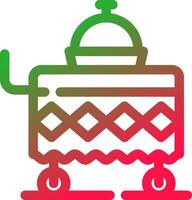 Food Cart kreatives Icon-Design vektor