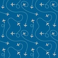 flygplan destinationer vektor sömlös bakgrund