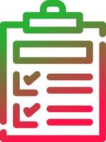 Checkliste kreatives Icon-Design vektor