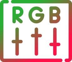 RGB-kreatives Icon-Design vektor