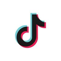 Tik Tok schwarzes Symbol. Social-Media-Vektor. Tik-Tok-Logo. vektor