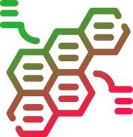 abwechselnd Sechsecke kreativ Symbol Design vektor