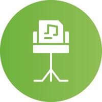 Musikständer kreatives Icon-Design vektor