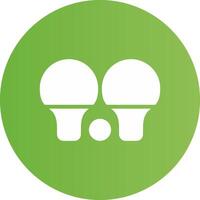 Tischtennis kreatives Icon-Design vektor