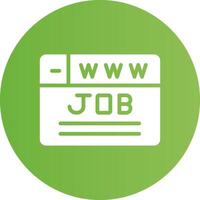 kreatives Icon-Design für die Jobsuche vektor