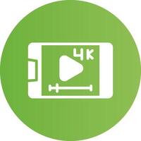 Video-Streaming kreatives Icon-Design vektor