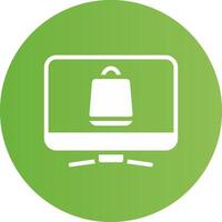 Online-Shopping kreatives Icon-Design vektor