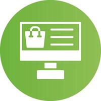 Online-Shopping kreatives Icon-Design vektor