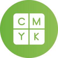 cmyk kreativ ikon design vektor