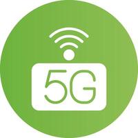 5g Netzwerk kreativ Symbol Design vektor