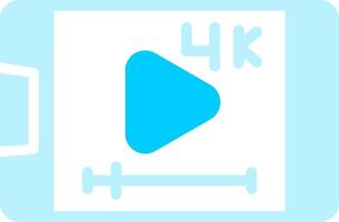 Video-Streaming kreatives Icon-Design vektor