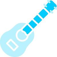 akustisk gitarr kreativ ikon design vektor