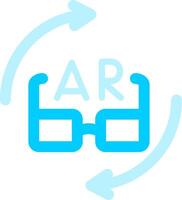 ar Brille kreativ Symbol Design vektor