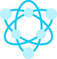 atom kreativ ikon design vektor