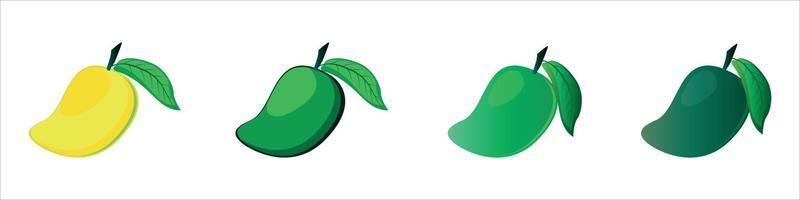 3D-Darstellung Mangofrucht vektor