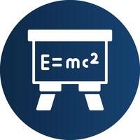 Relativitätstheorie kreatives Icon-Design vektor