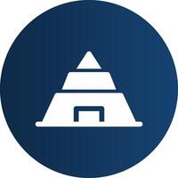 Pyramide kreatives Icon-Design vektor