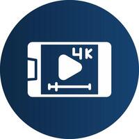 Video-Streaming kreatives Icon-Design vektor