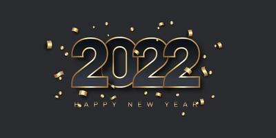 minimalt gott nytt år banner design