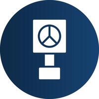 Peace-Zeichen kreatives Icon-Design vektor