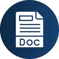 kreatives Icon-Design im doc-Dateiformat vektor