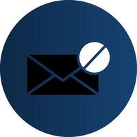 E-Mail-Block kreatives Icon-Design vektor